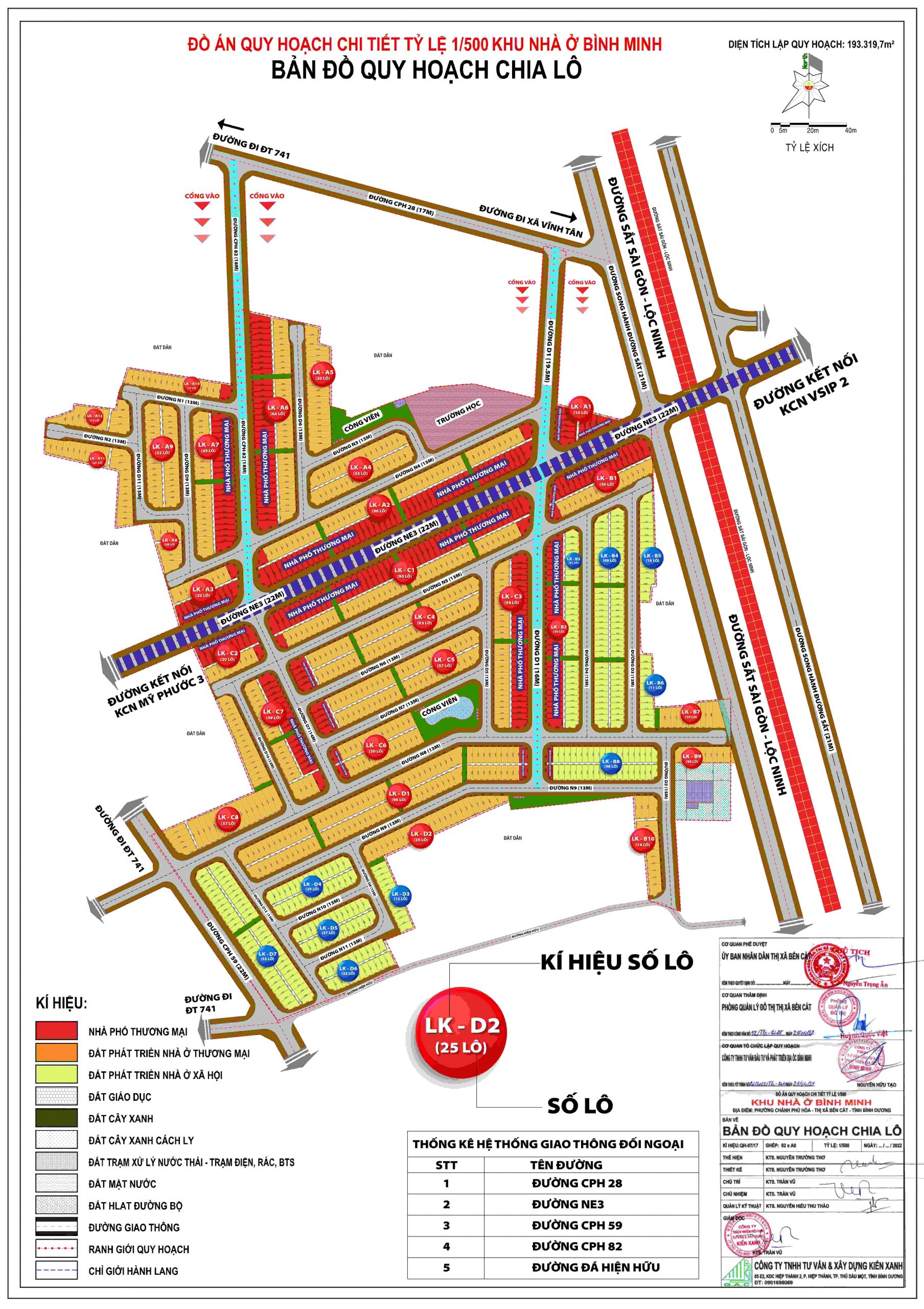 Quy hoạch khu vực xây dựng khu nhà ở Bình Minh